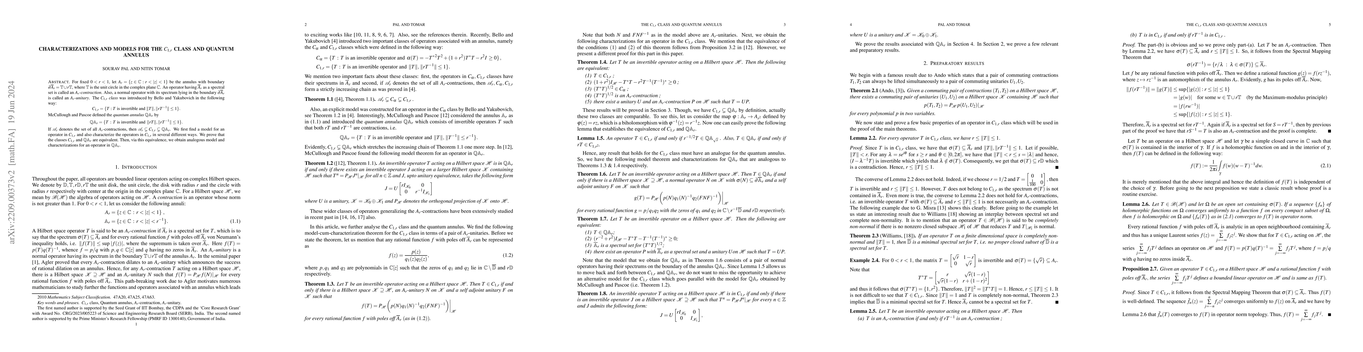 Thumbnail for Characterizations and models for the $C_{1,r}$ class and quantum annulus