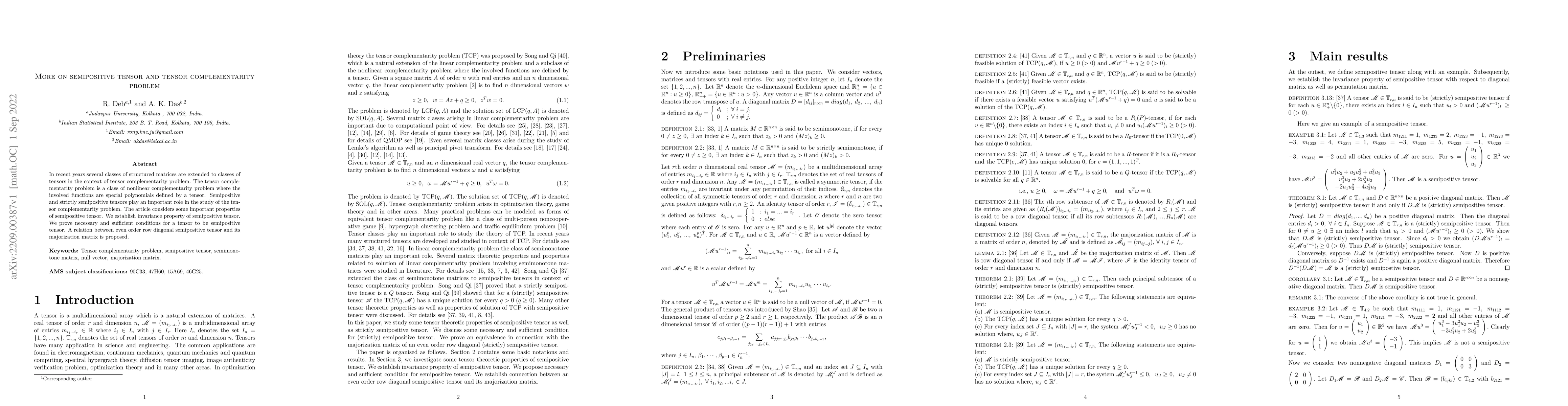 Thumbnail for More on semipositive tensor and tensor complementarity problem