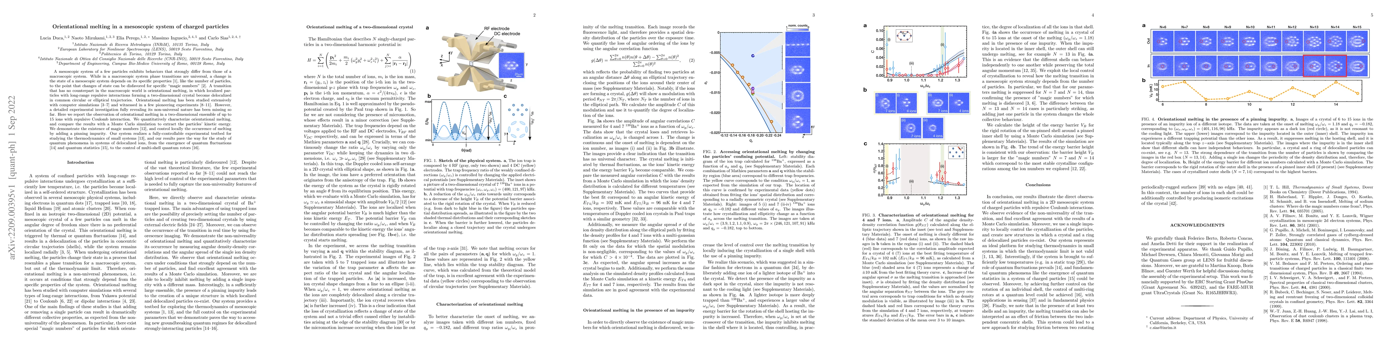 Thumbnail for Orientational melting in a mesoscopic system of charged particles