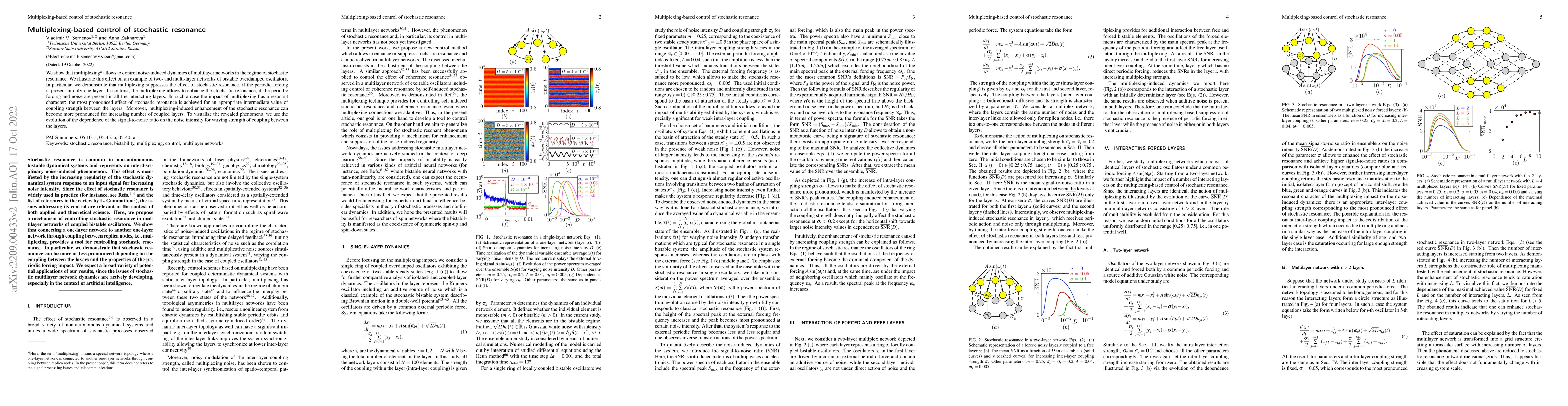 Thumbnail for Multiplexing-based control of stochastic resonance
