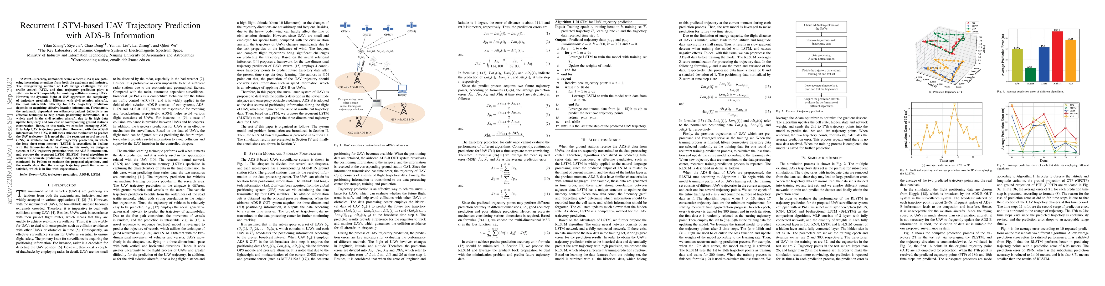 Thumbnail for Recurrent LSTM-based UAV Trajectory Prediction with ADS-B Information