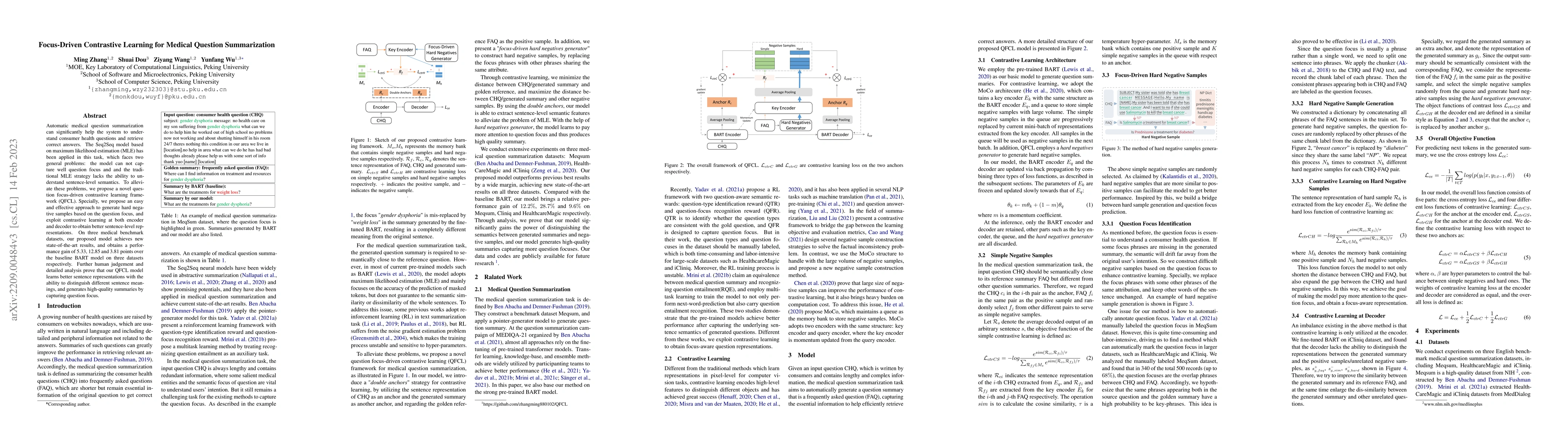 Thumbnail for Focus-Driven Contrastive Learniang for Medical Question Summarization