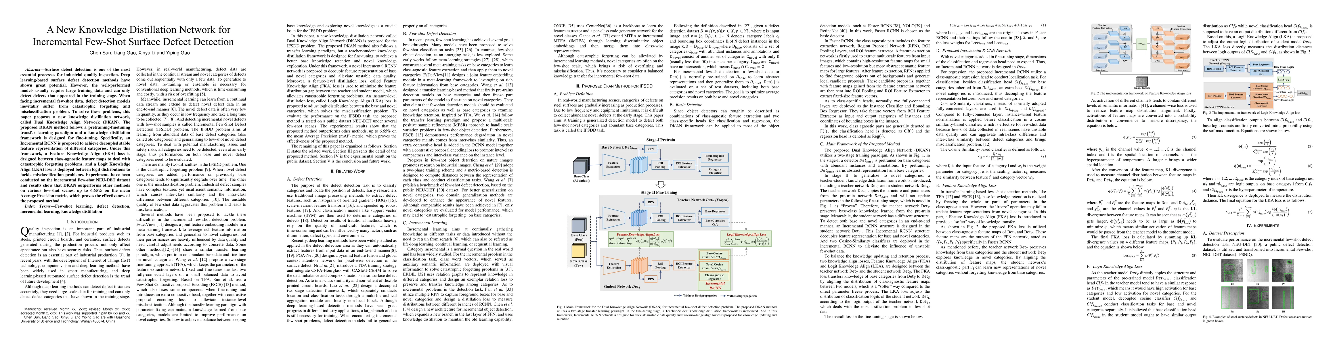 Thumbnail for A New Knowledge Distillation Network for Incremental Few-Shot Surface
  Defect Detection