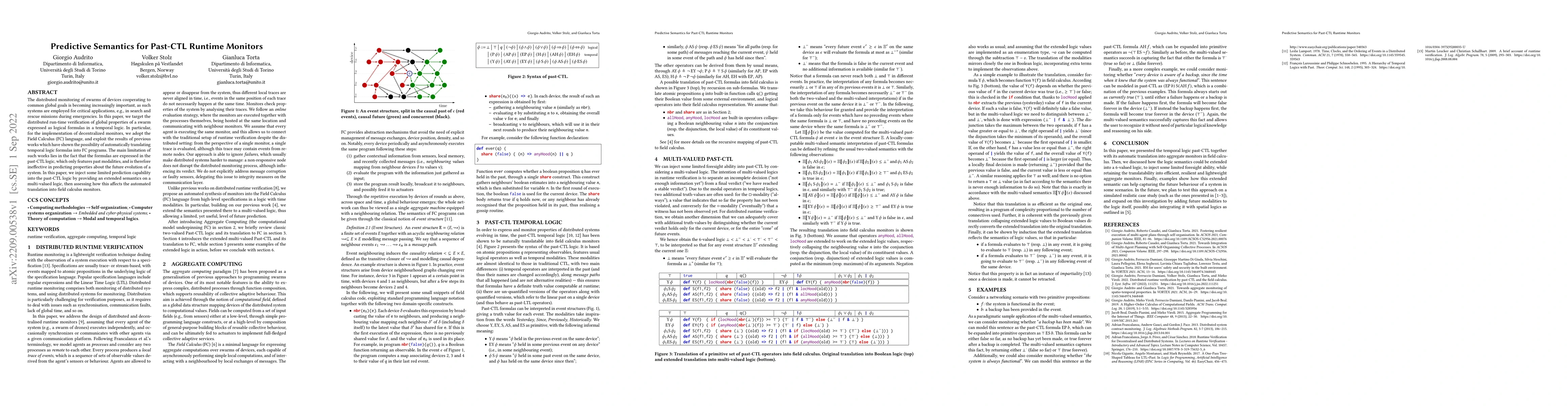 Thumbnail for Predictive Semantics for Past-CTL Runtime Monitors