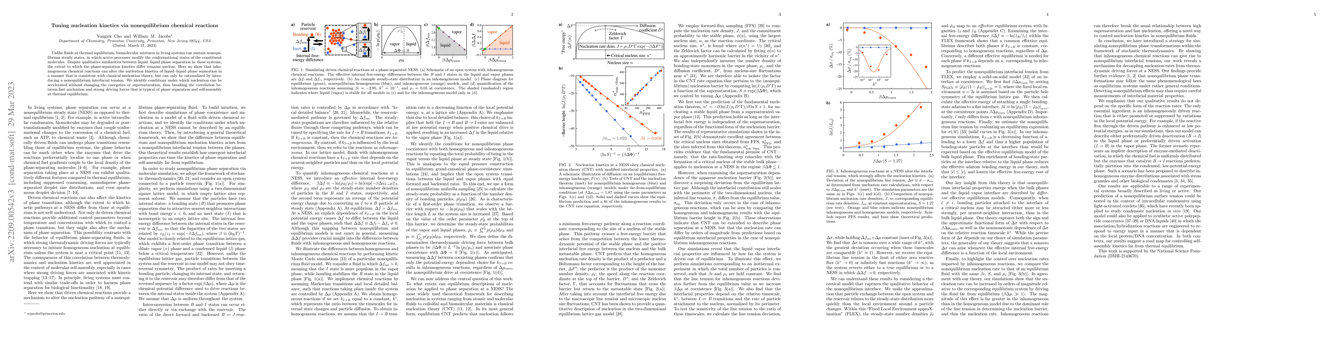 Thumbnail for Tuning nucleation kinetics via nonequilibrium chemical reactions