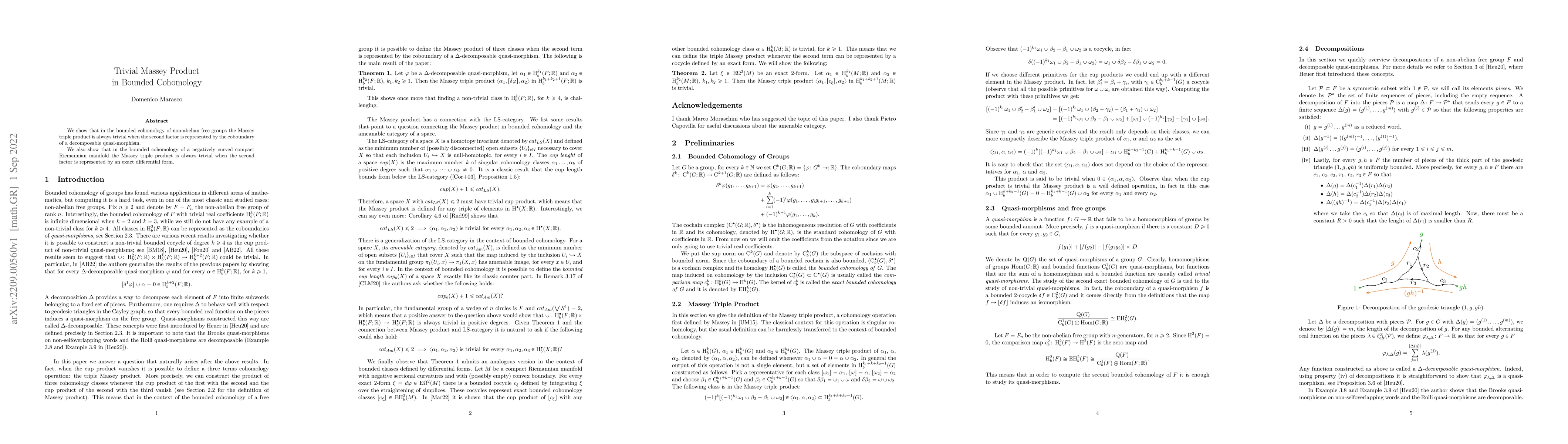 Thumbnail for Trivial Massey Product in Bounded Cohomology