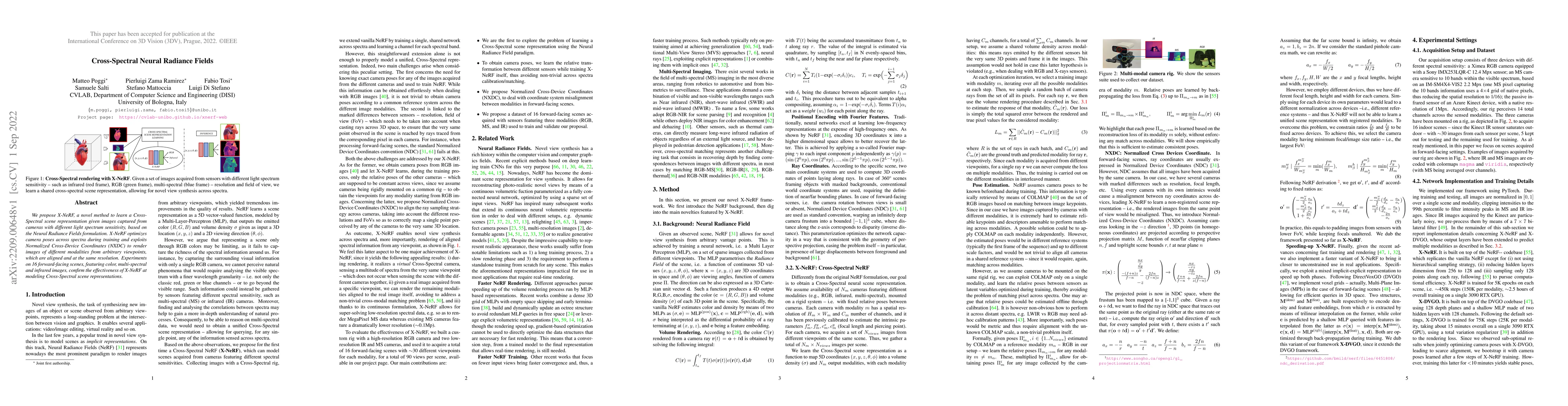 Thumbnail for Cross-Spectral Neural Radiance Fields