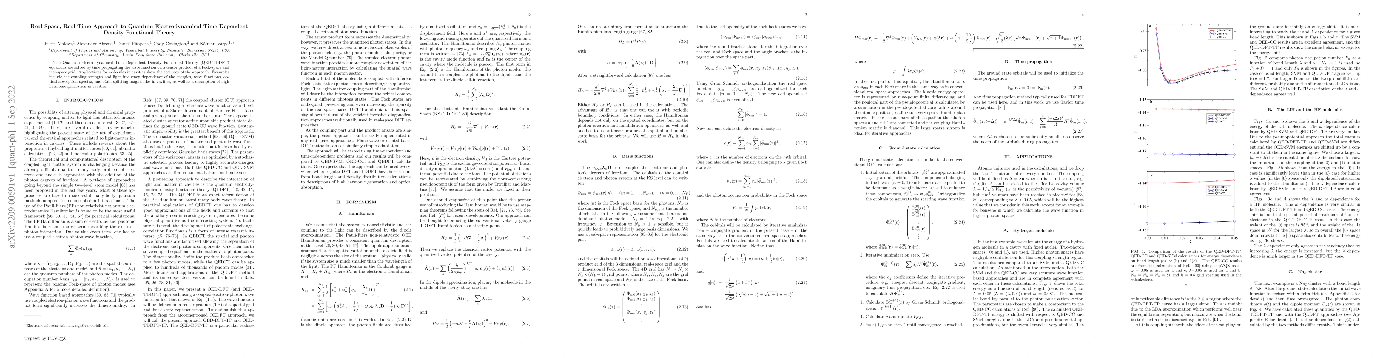 Thumbnail for Real-Space, Real-Time Approach to Quantum-Electrodynamical
  Time-Dependent Density Functional Theory