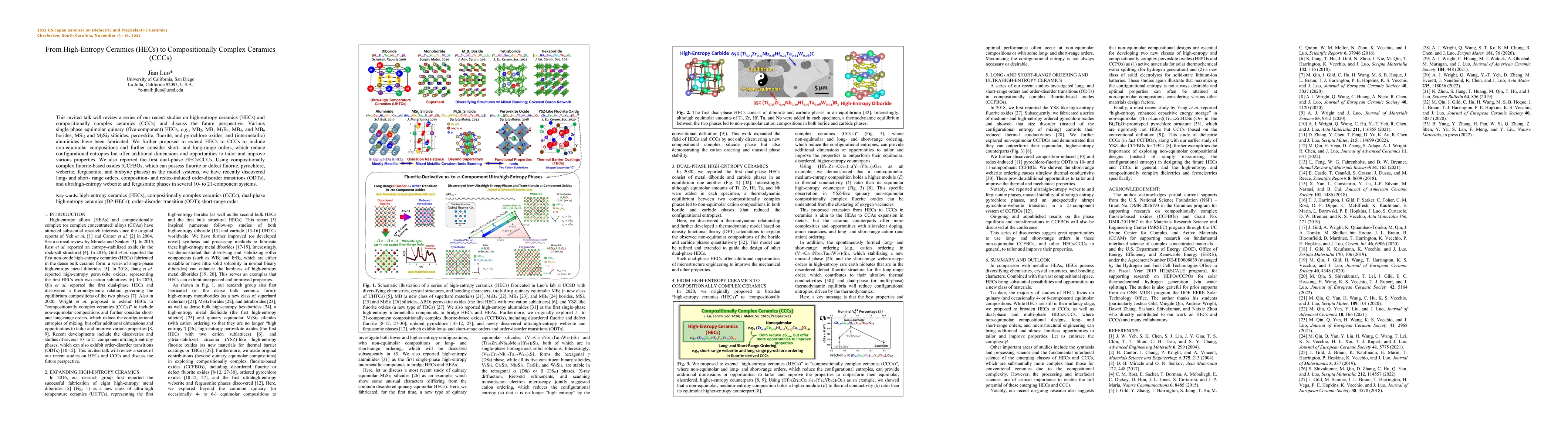 Thumbnail for From High-Entropy Ceramics (HECs) to Compositionally Complex Ceramics
  (CCCs)