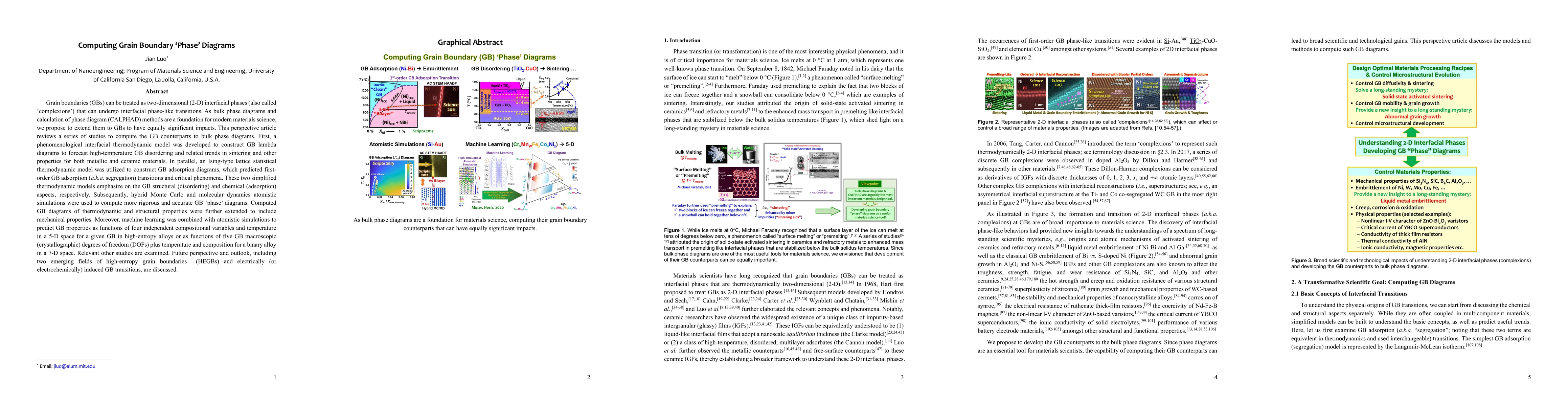 Thumbnail for Computing Grain Boundary 'Phase' Diagrams