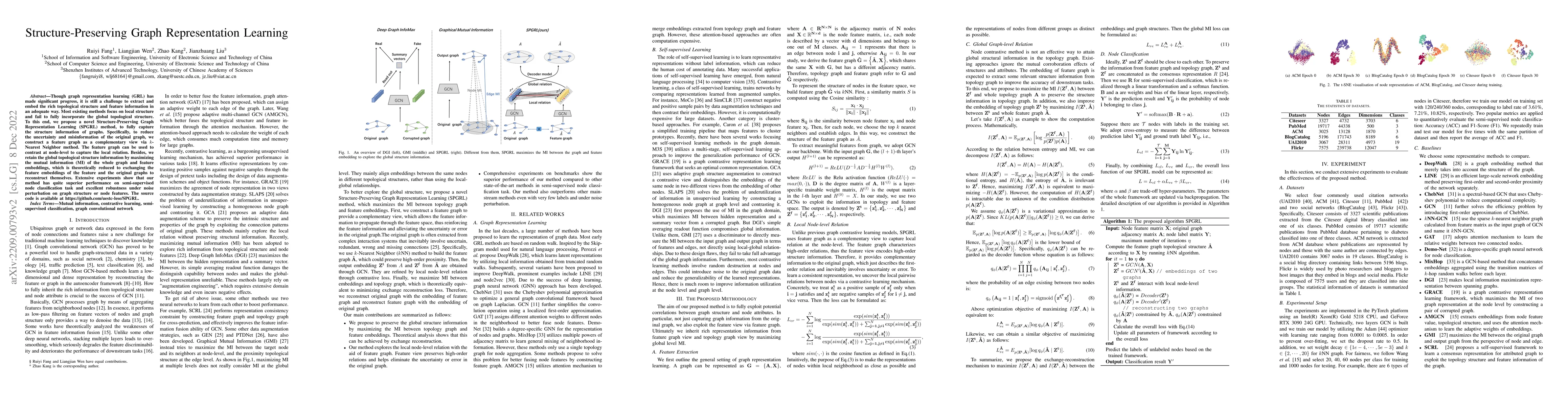 Thumbnail for Structure-Preserving Graph Representation Learning