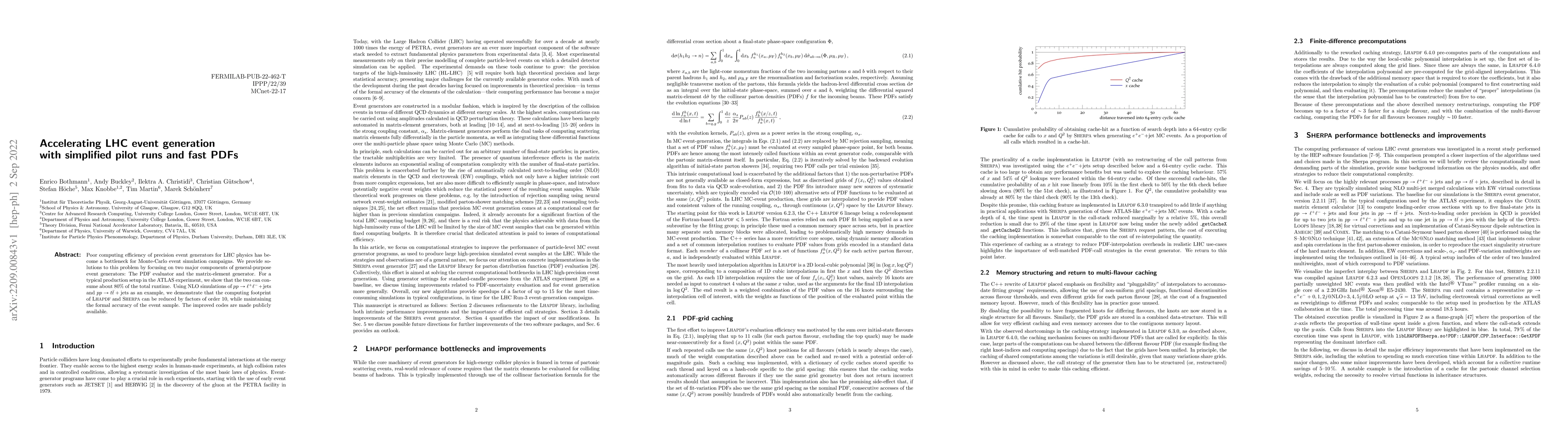 Thumbnail for Accelerating LHC event generation with simplified pilot runs and fast
  PDFs