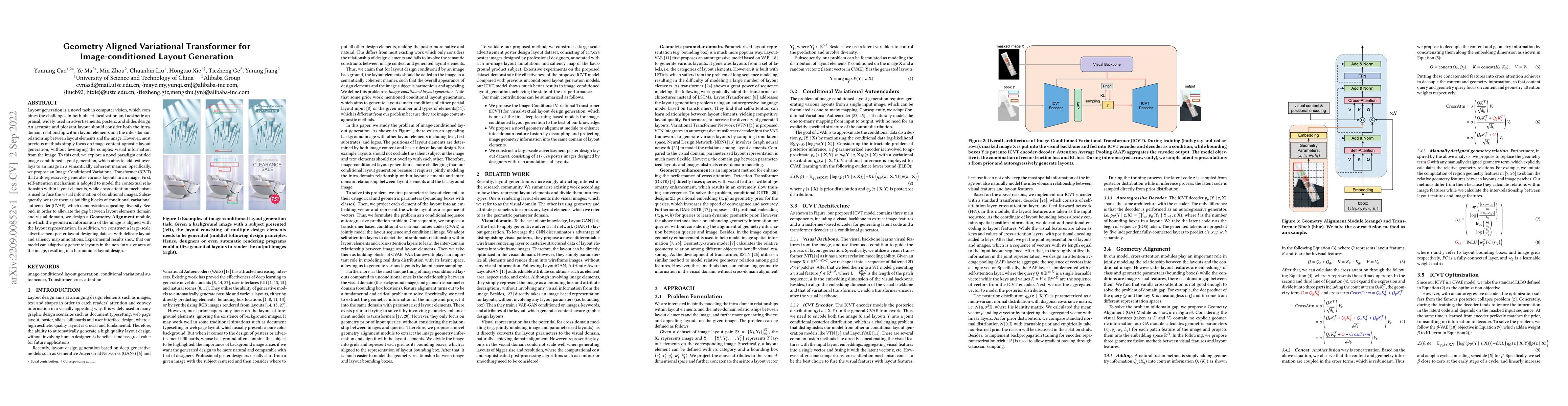 Thumbnail for Geometry Aligned Variational Transformer for Image-conditioned Layout
  Generation