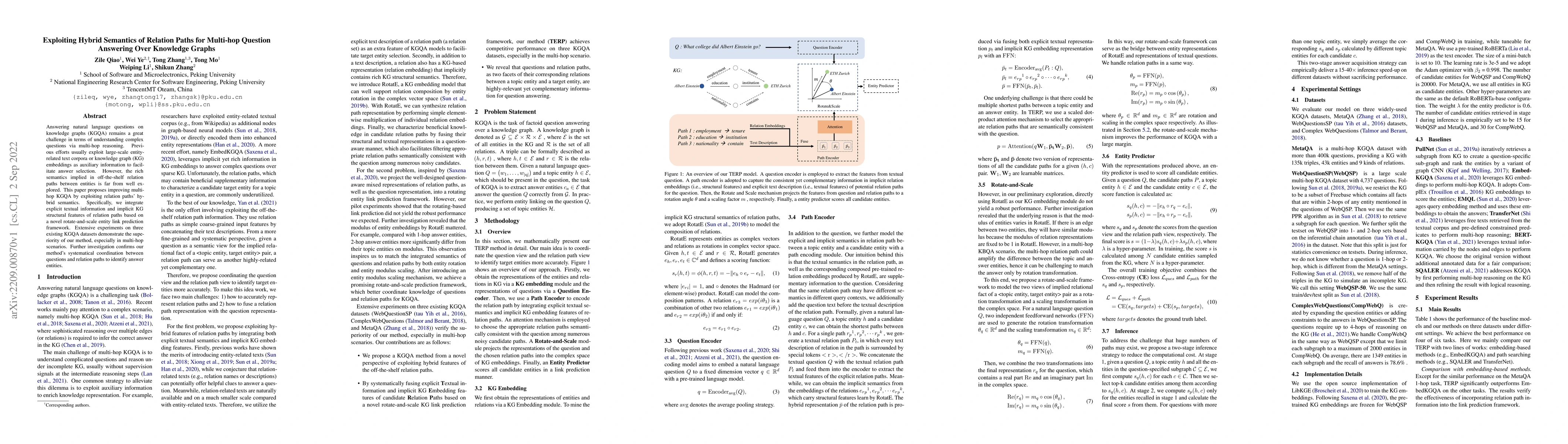 Thumbnail for Exploiting Hybrid Semantics of Relation Paths for Multi-hop Question
  Answering Over Knowledge Graphs
