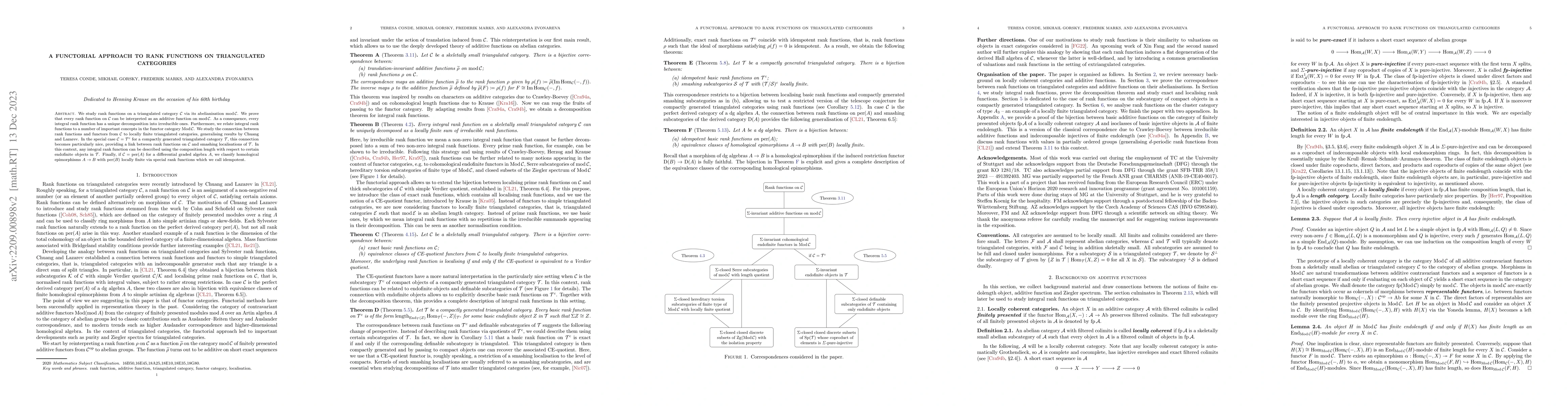 Thumbnail for A functorial approach to rank functions on triangulated categories