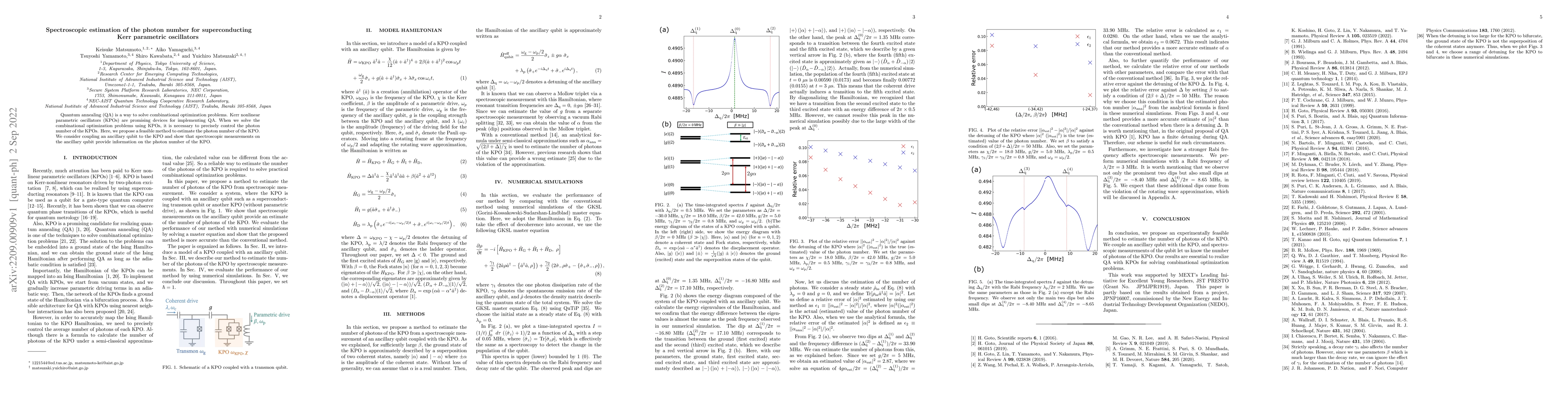 Thumbnail for Spectroscopic estimation of the photon number for superconducting Kerr
  parametric oscillators