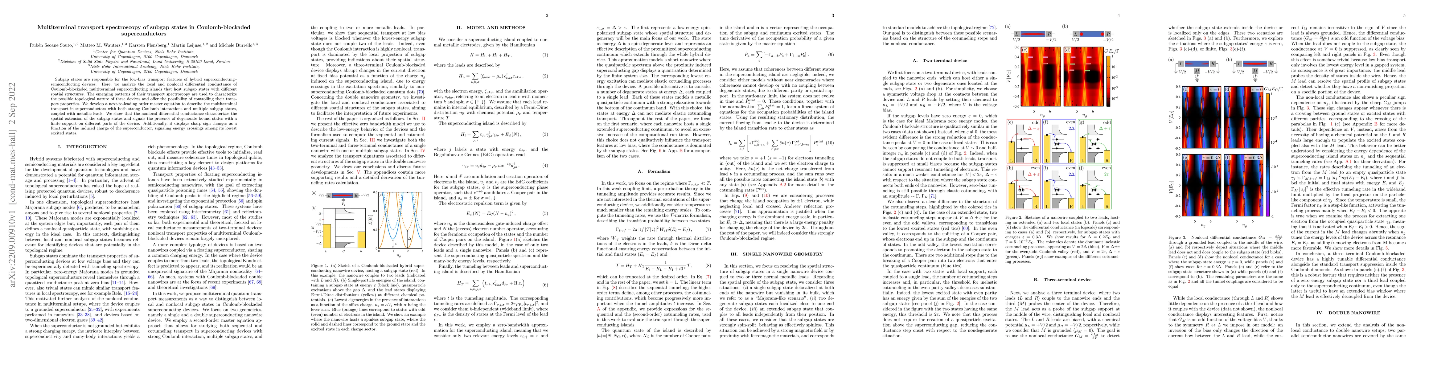 Thumbnail for Multiterminal transport spectroscopy of subgap states in
  Coulomb-blockaded superconductors
