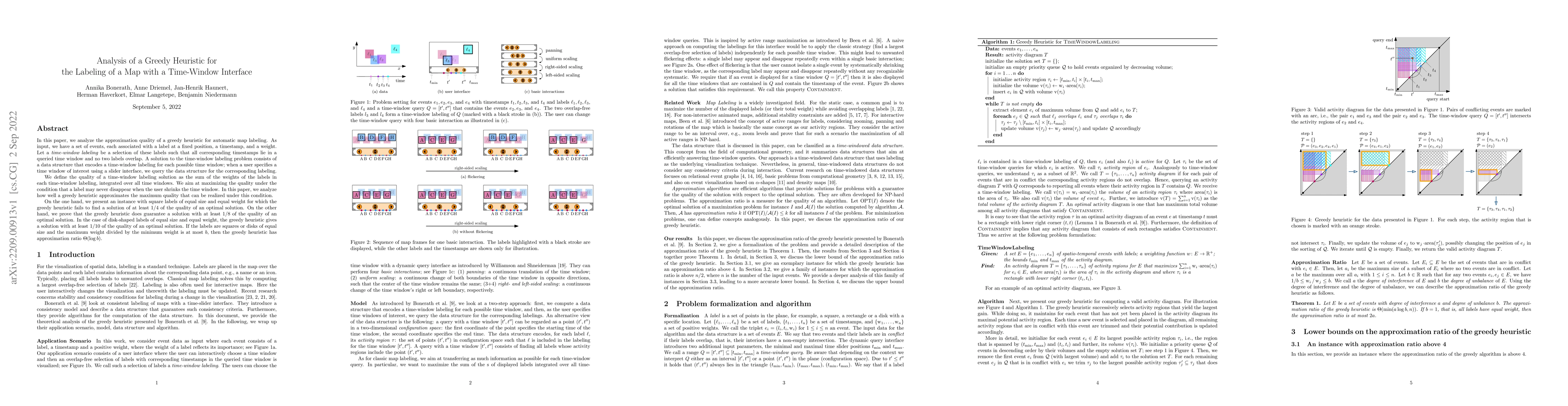 Thumbnail for Analysis of a Greedy Heuristic for the Labeling of a Map with a
  Time-Window Interface