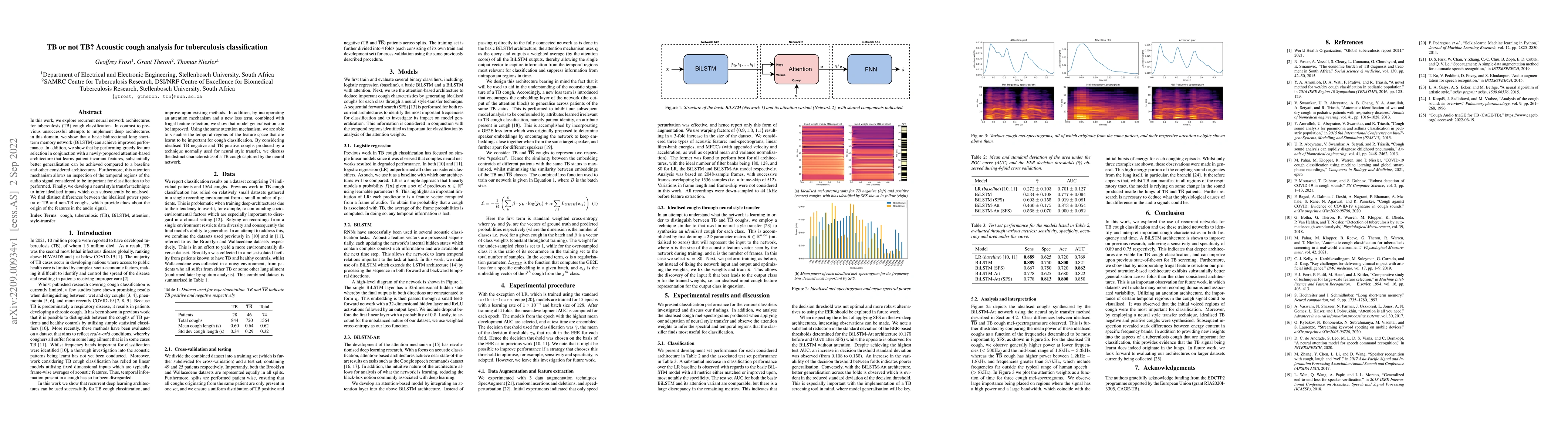 Thumbnail for TB or not TB? Acoustic cough analysis for tuberculosis classification