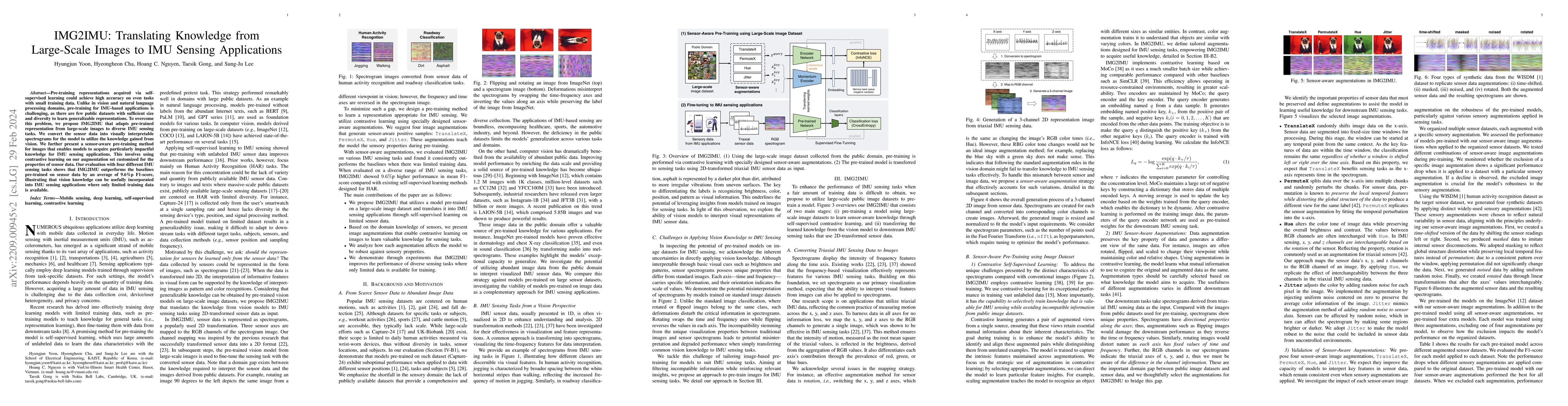 Thumbnail for IMG2IMU: Translating Knowledge from Large-Scale Images to IMU Sensing
  Applications