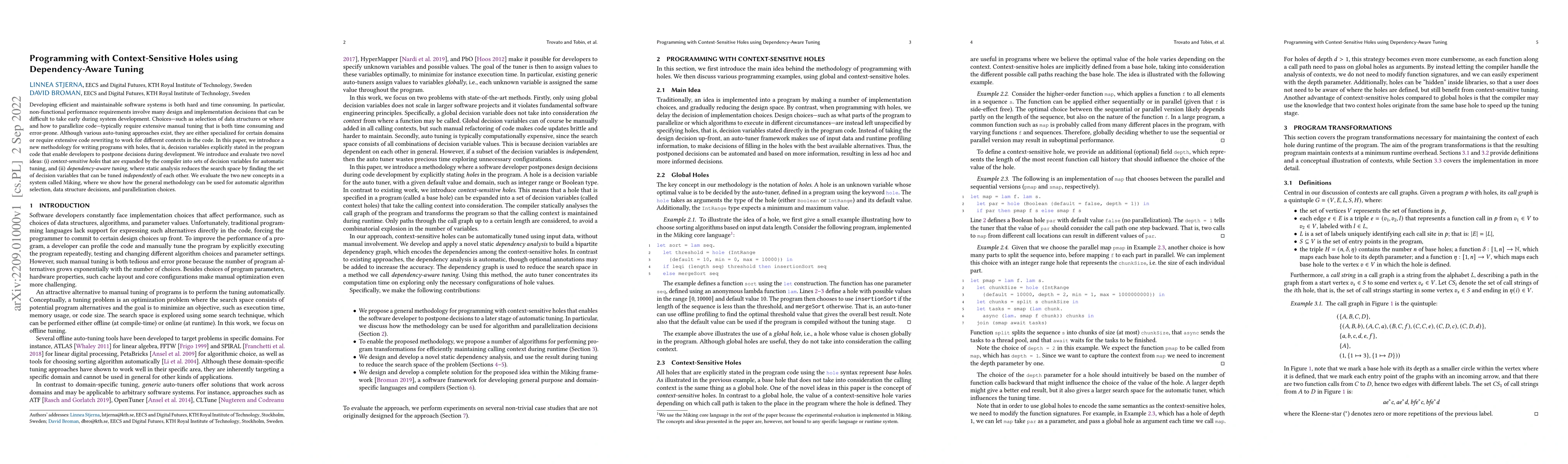 Thumbnail for Programming with Context-Sensitive Holes using Dependency-Aware Tuning