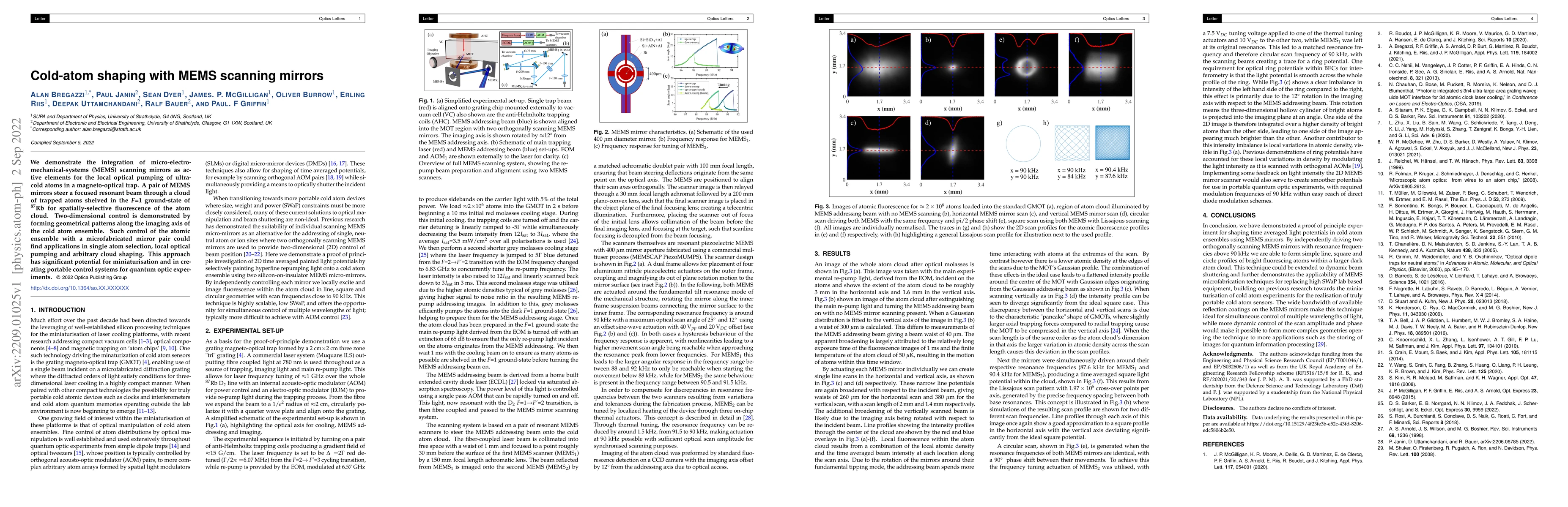 Thumbnail for Cold-atom shaping with MEMS scanning mirrors