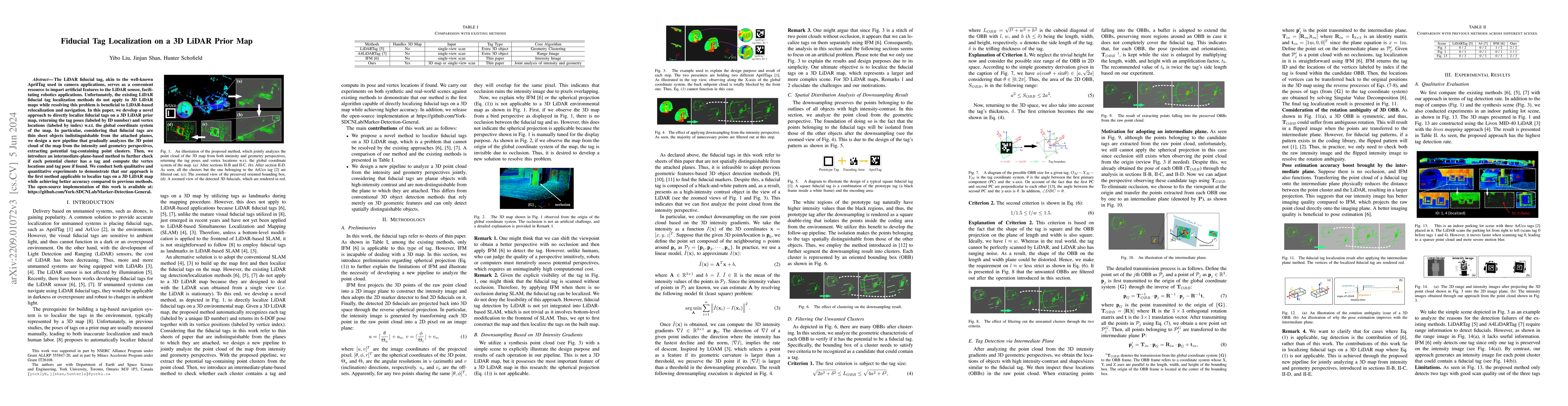 Thumbnail for Fiducial Tag Localization on a 3D LiDAR Prior Map