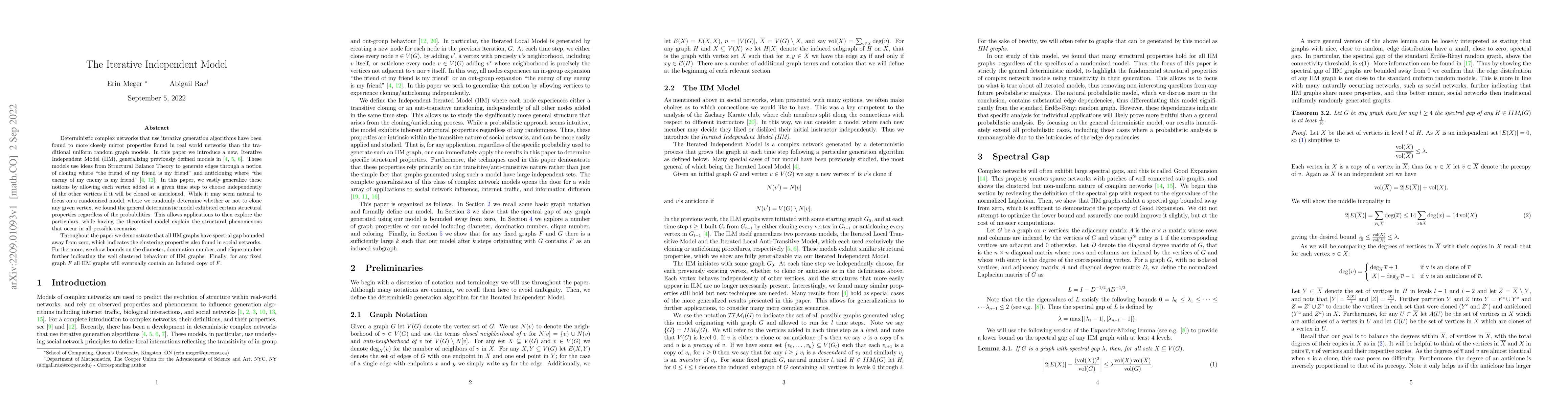Thumbnail for The Iterative Independent Model
