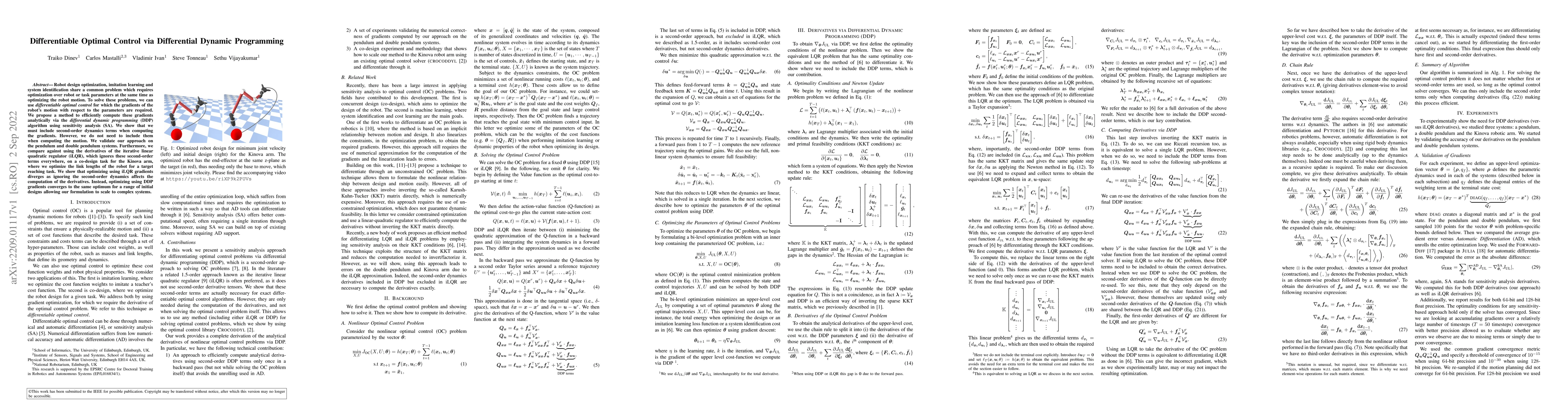 Thumbnail for Differentiable Optimal Control via Differential Dynamic Programming