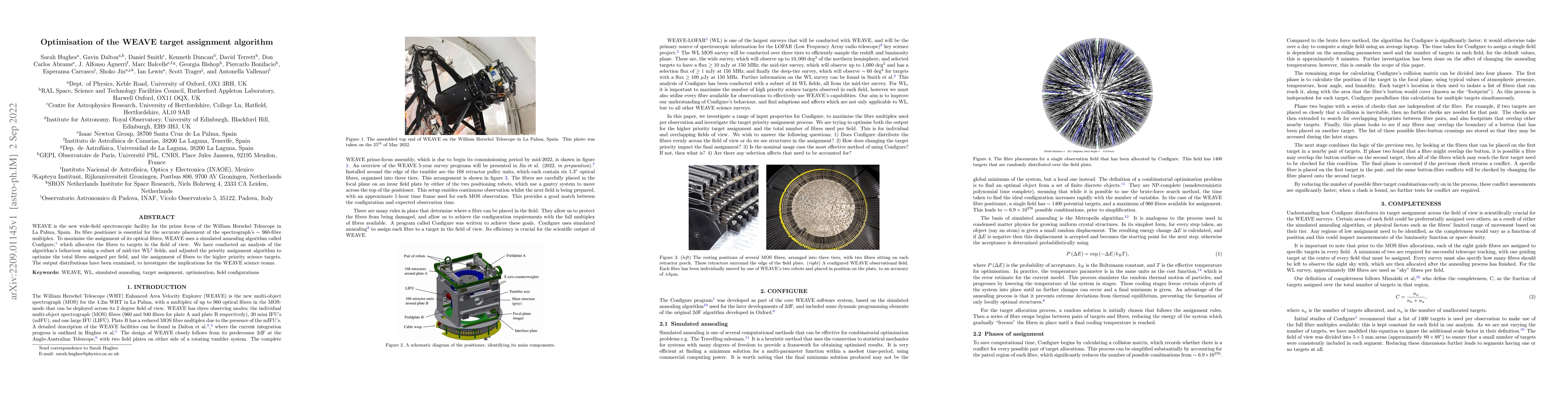 Thumbnail for Optimisation of the WEAVE target assignment algorithm