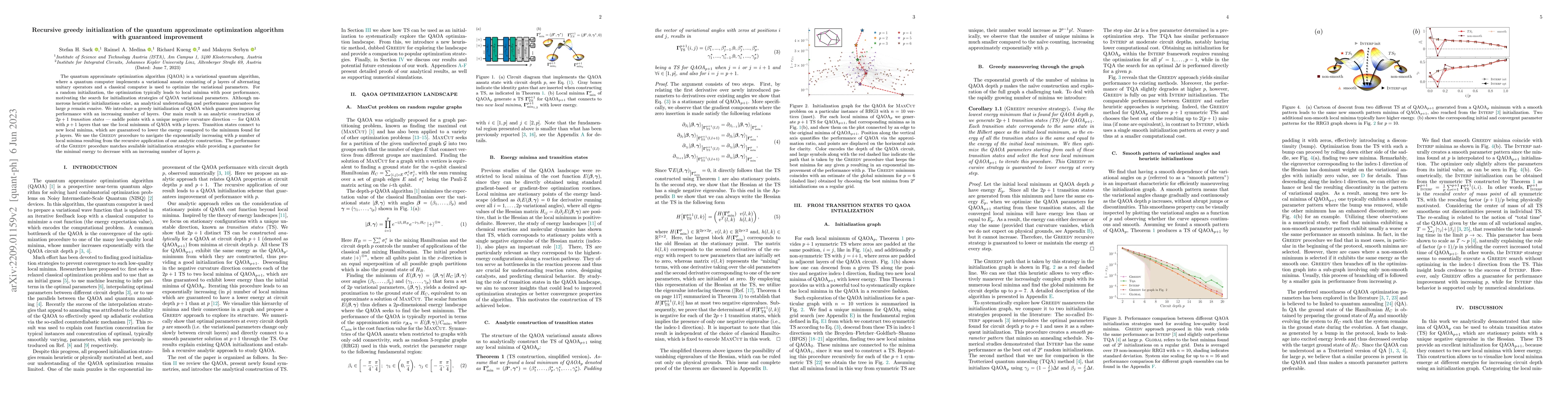 Thumbnail for Recursive greedy initialization of the quantum approximate optimization
  algorithm with guaranteed improvement
