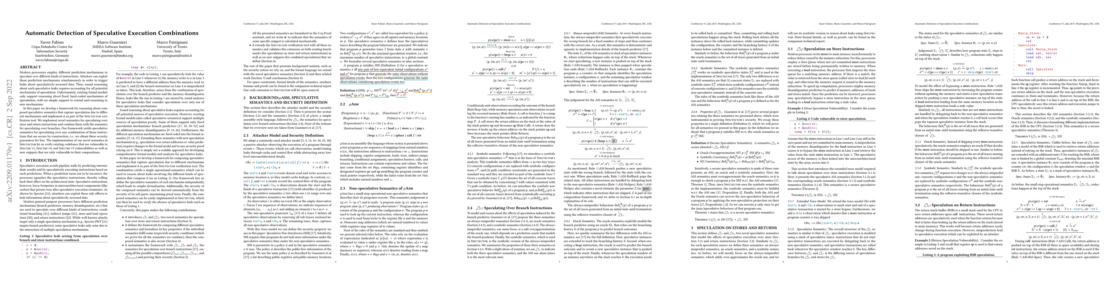 Thumbnail for Automatic Detection of Speculative Execution Combinations
