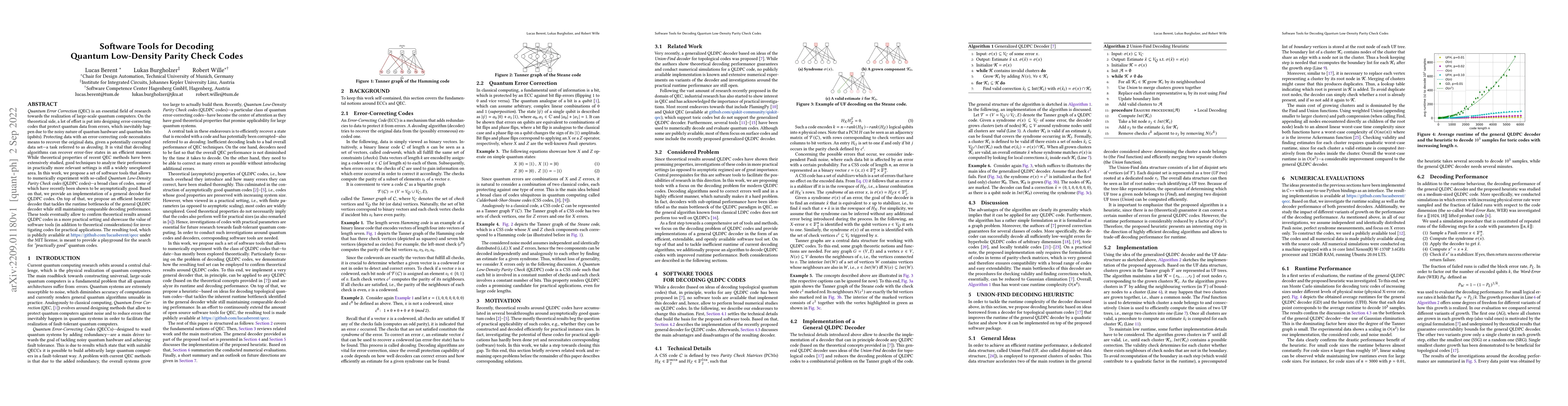 Thumbnail for Software Tools for Decoding Quantum Low-Density Parity Check Codes