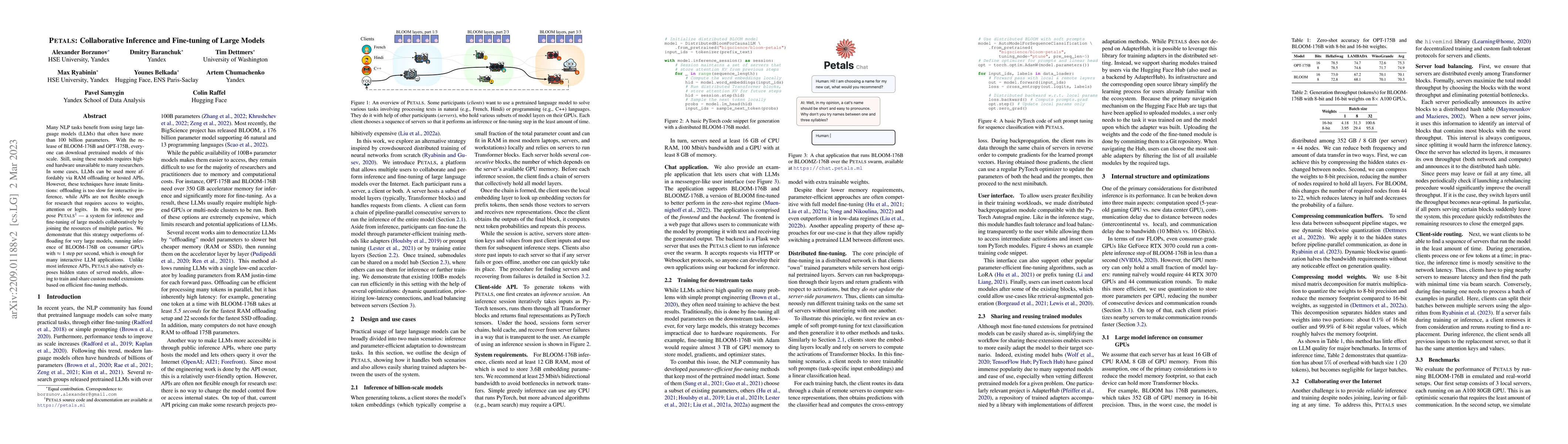 Thumbnail for Petals: Collaborative Inference and Fine-tuning of Large Models