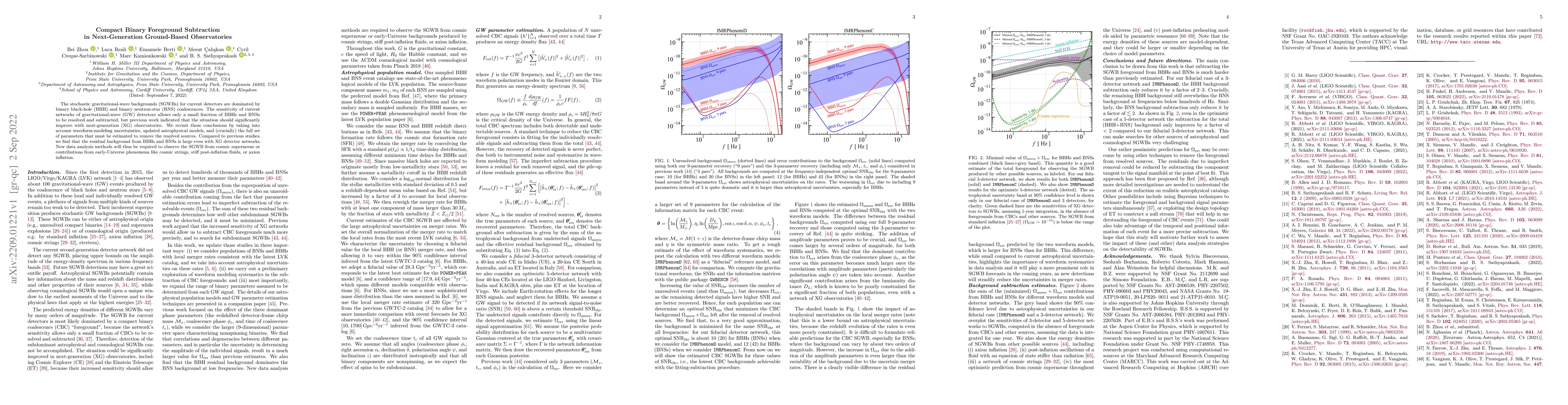 Thumbnail for Compact Binary Foreground Subtraction in Next-Generation Ground-Based
  Observatories