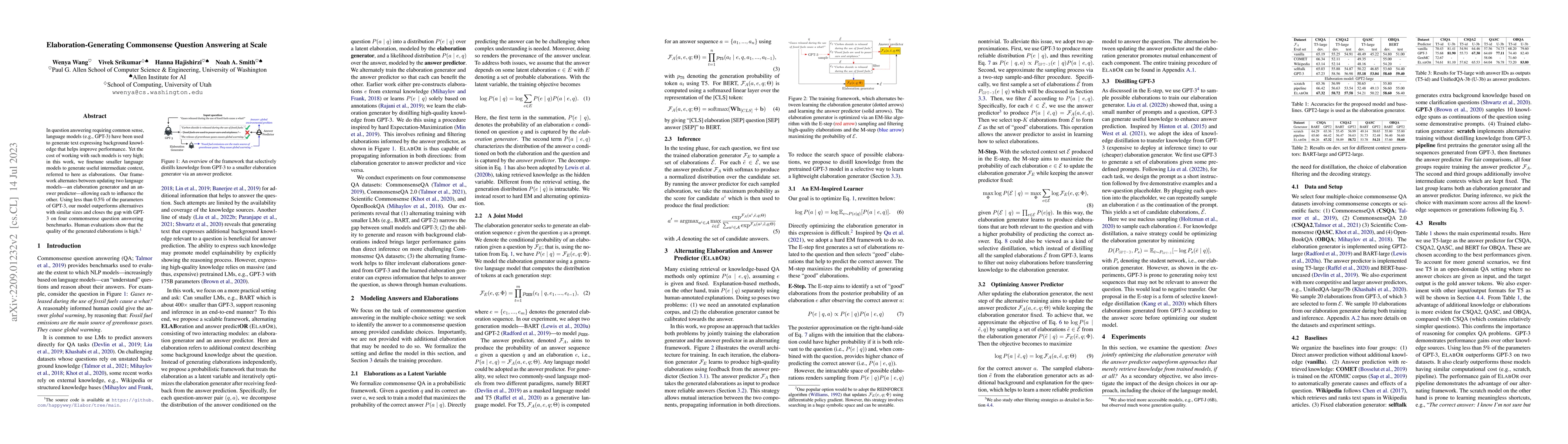 Thumbnail for Elaboration-Generating Commonsense Question Answering at Scale