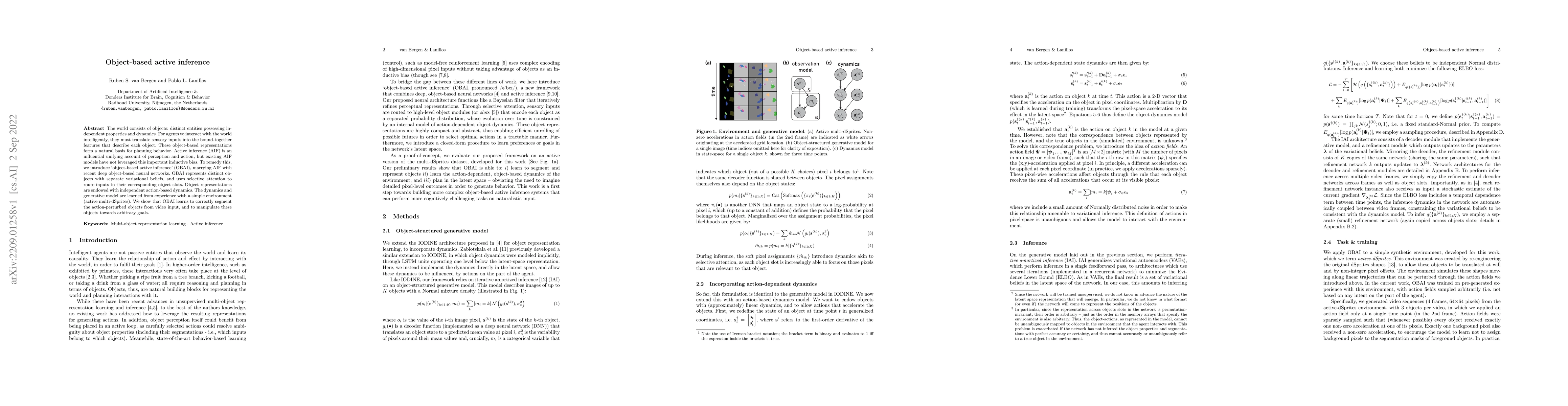 Thumbnail for Object-based active inference