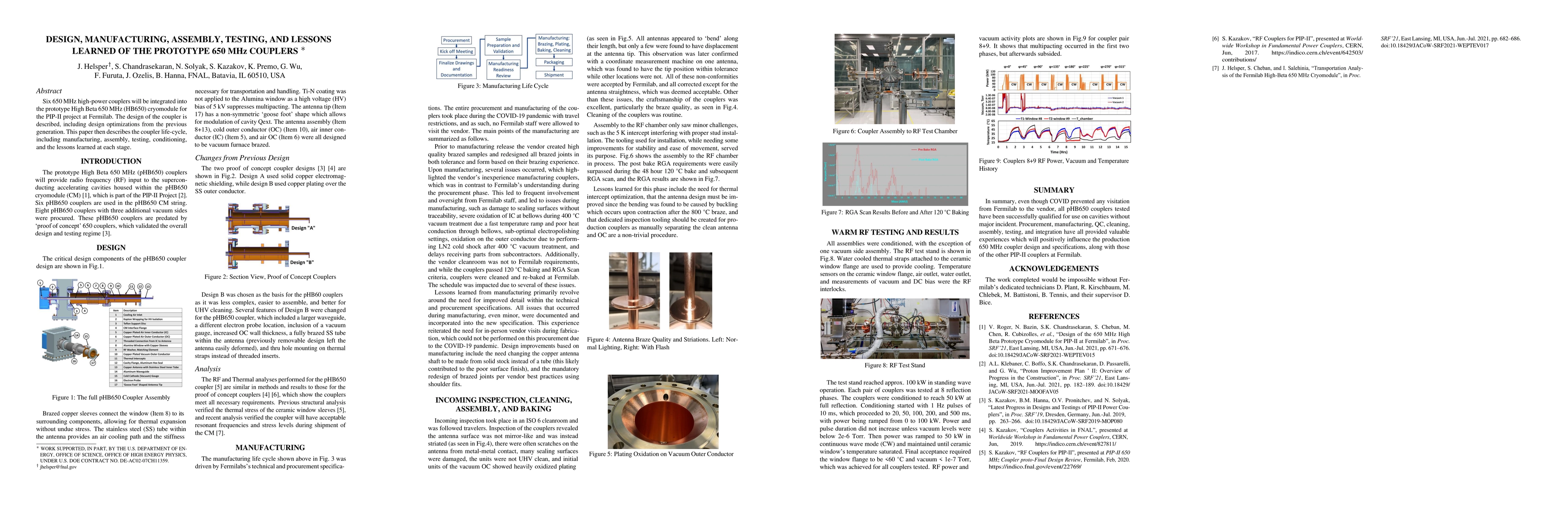 Thumbnail for Design, Manufacturing, Assembly, Testing, And Lessons Learned Of The
  Prototype 650 Mhz Couplers