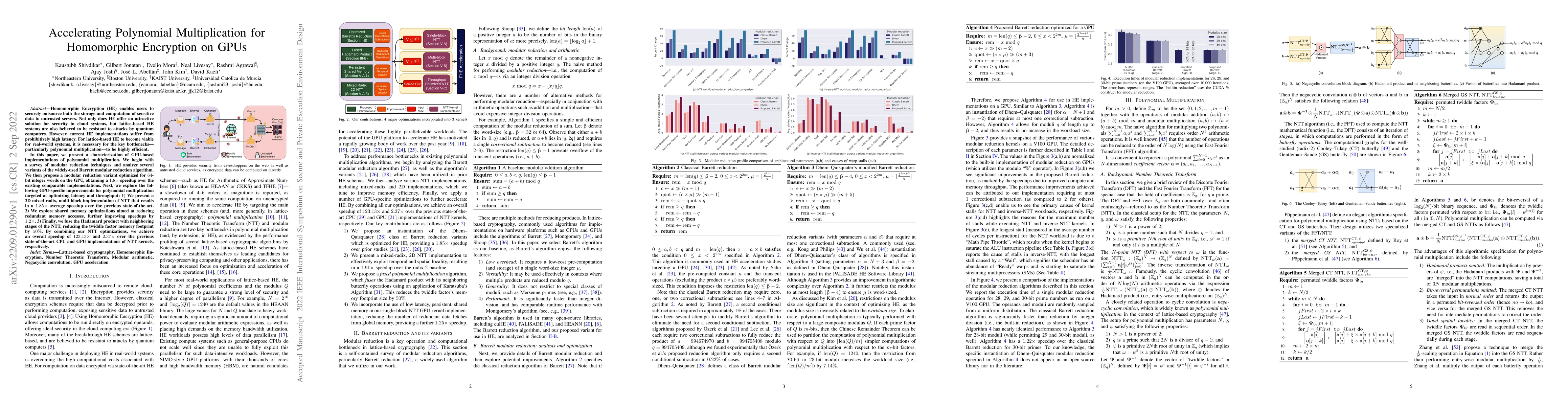 Thumbnail for Accelerating Polynomial Multiplication for Homomorphic Encryption on
  GPUs