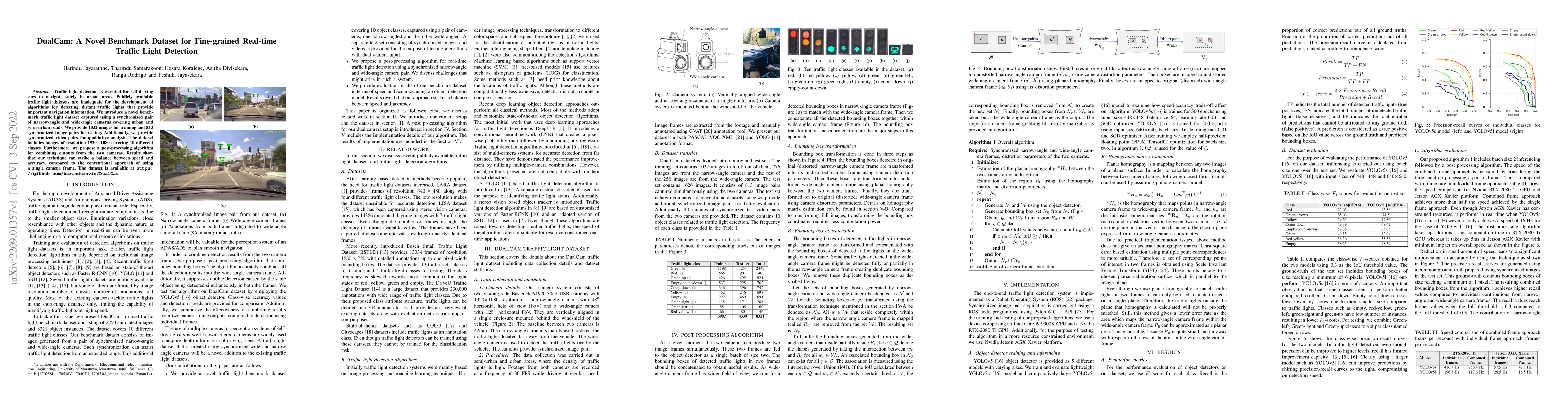 Thumbnail for DualCam: A Novel Benchmark Dataset for Fine-grained Real-time Traffic
  Light Detection