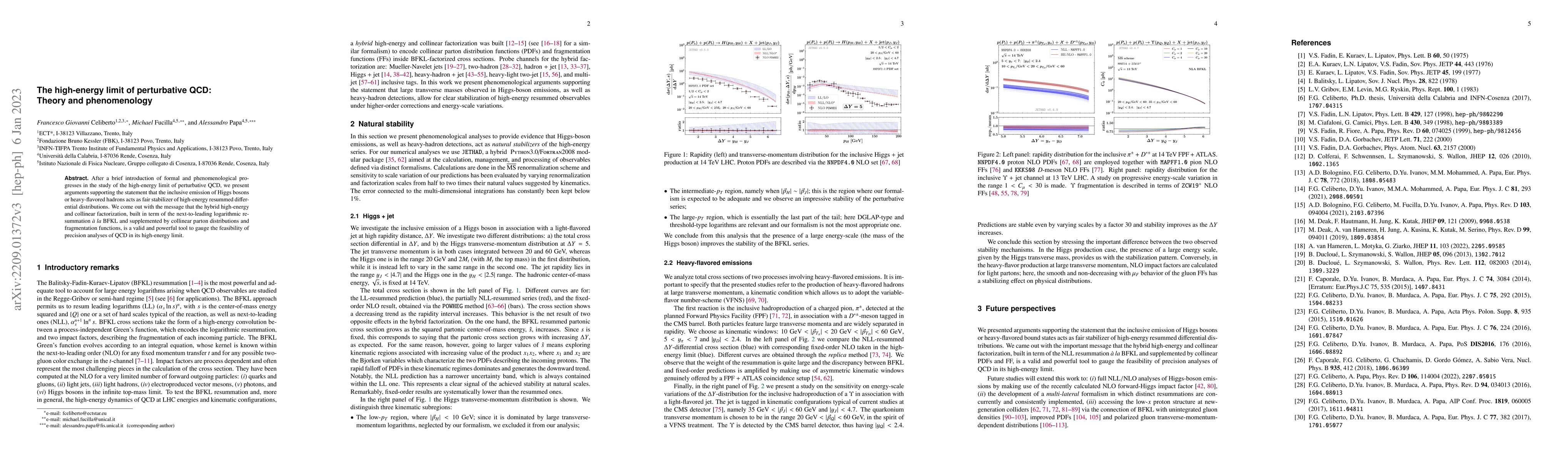 Thumbnail for The high-energy limit of perturbative QCD: Theory and phenomenology