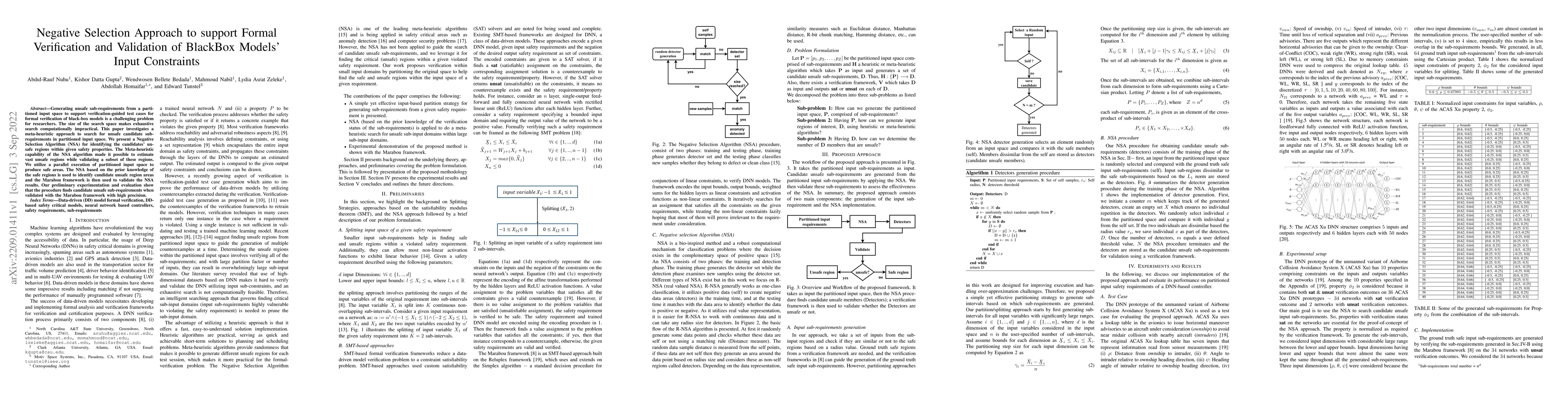 Thumbnail for Negative Selection Approach to support Formal Verification and
  Validation of BlackBox Models' Input Constraints
