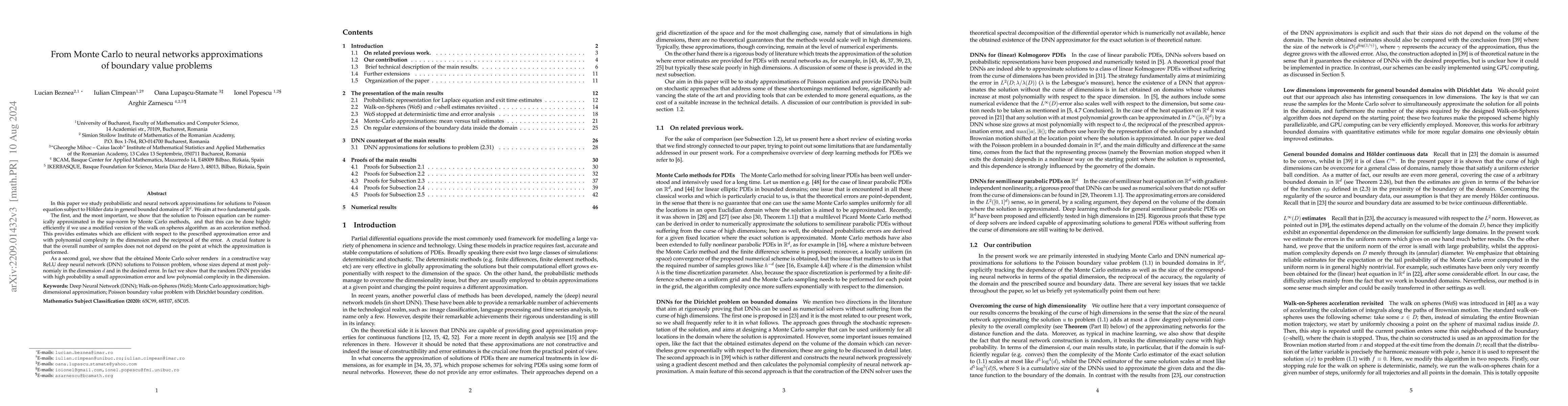 Thumbnail for From Monte Carlo to neural networks approximations of boundary value
  problems