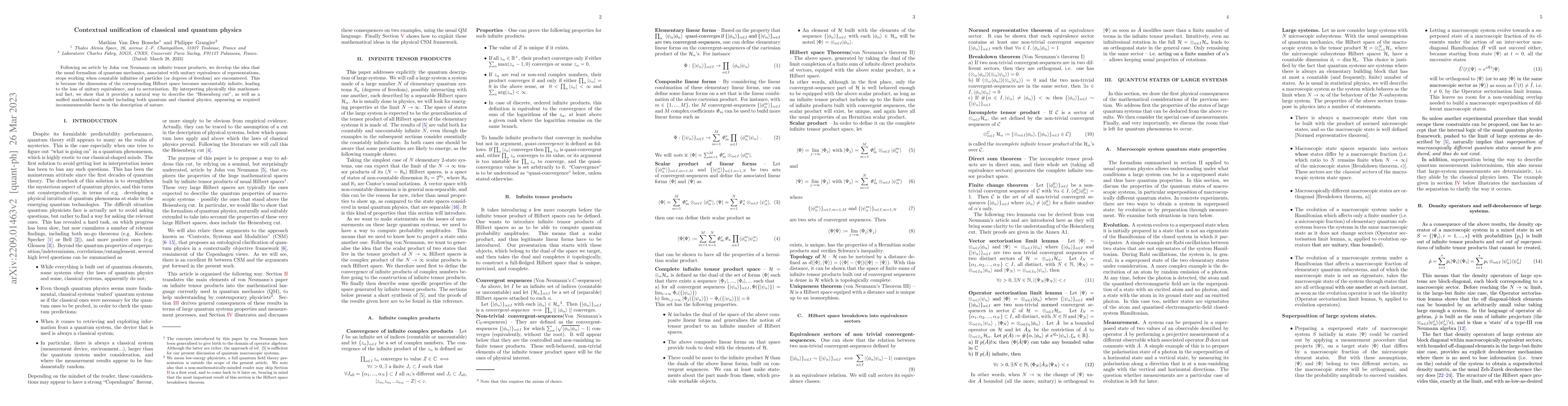 Thumbnail for Contextual unification of classical and quantum physics