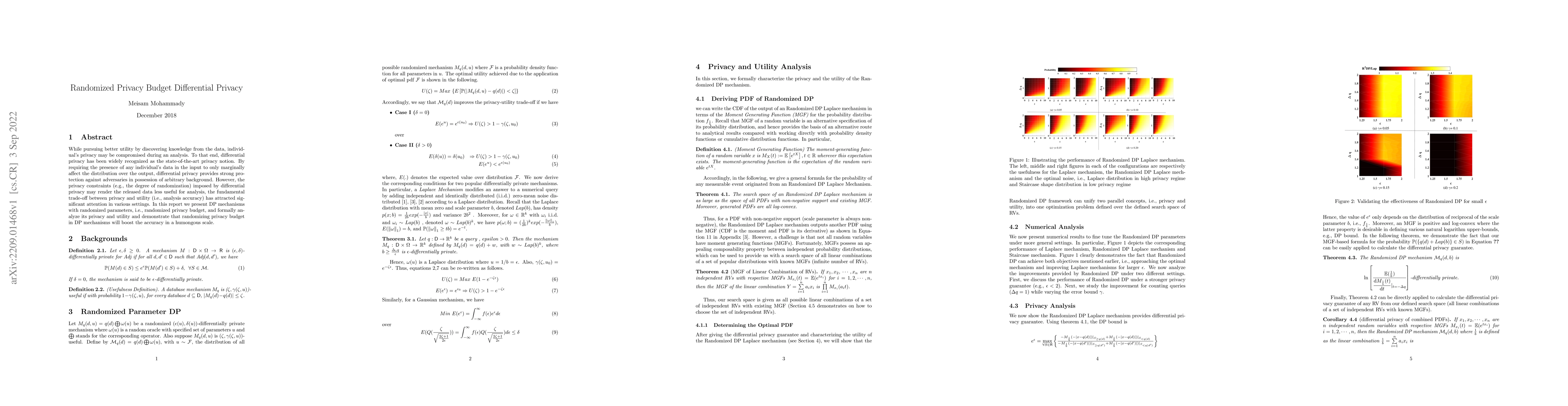 Thumbnail for Randomized Privacy Budget Differential Privacy