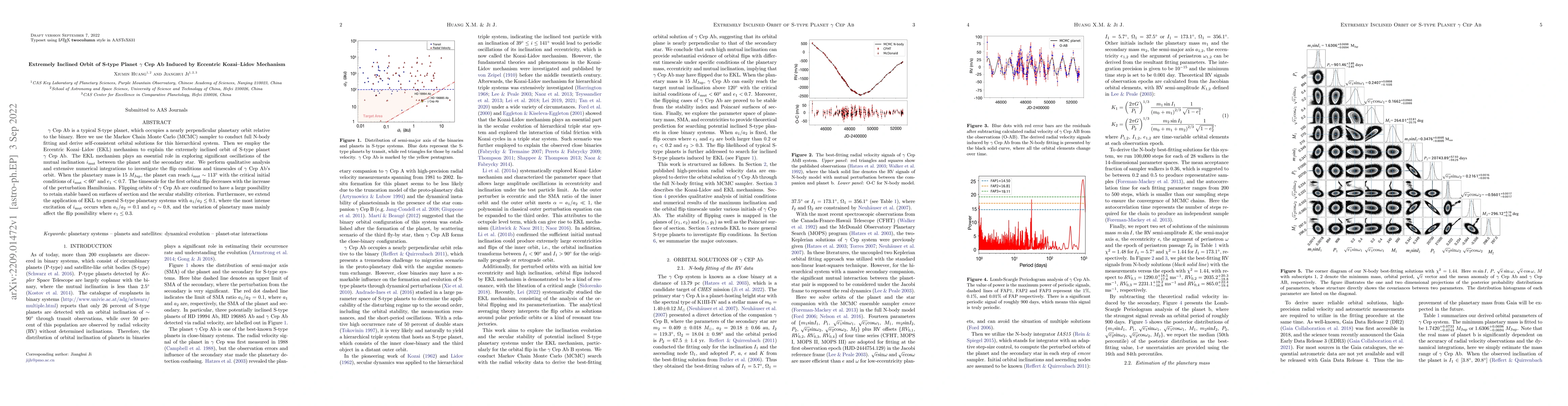Thumbnail for Extremely Inclined Orbit of S-type Planet $\gamma$ Cep Ab Induced by
  Eccentric Kozai-Lidov Mechanism