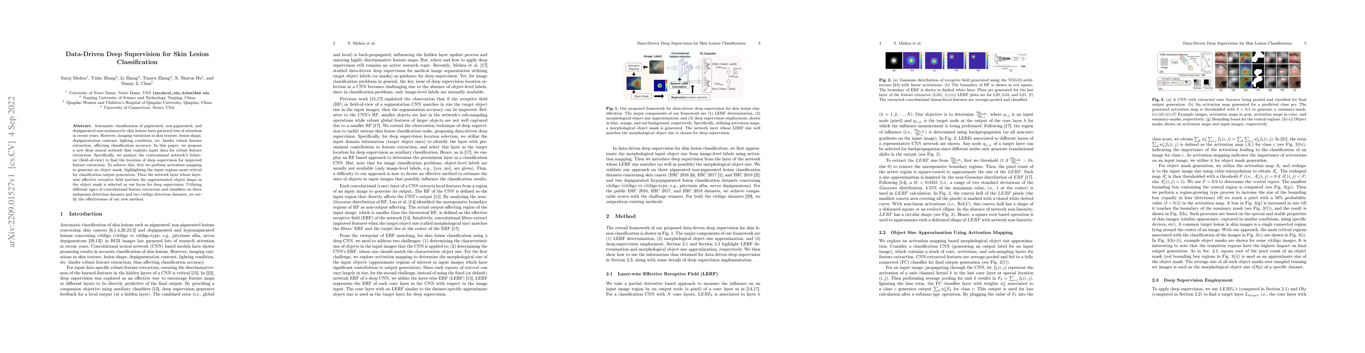 Thumbnail for Data-Driven Deep Supervision for Skin Lesion Classification