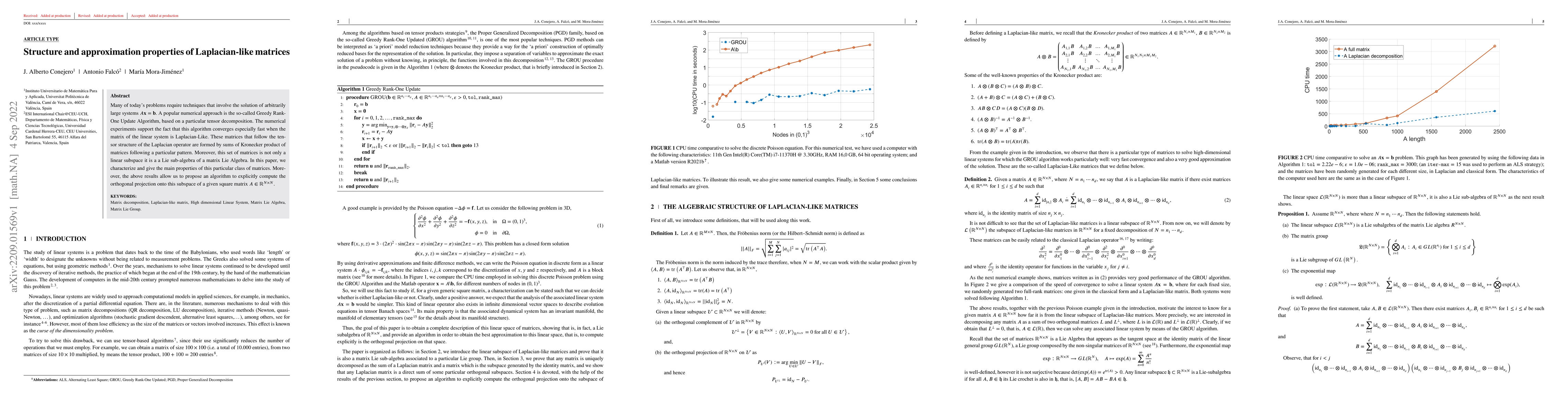 Thumbnail for Structure and approximation properties of Laplacian-like matrices