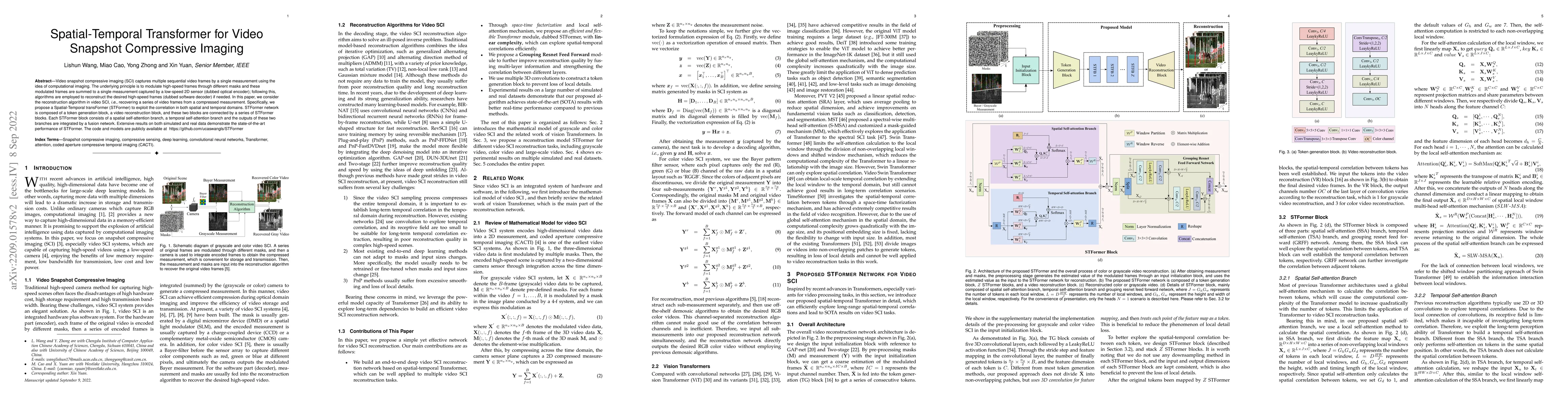 Thumbnail for Spatial-Temporal Transformer for Video Snapshot Compressive Imaging