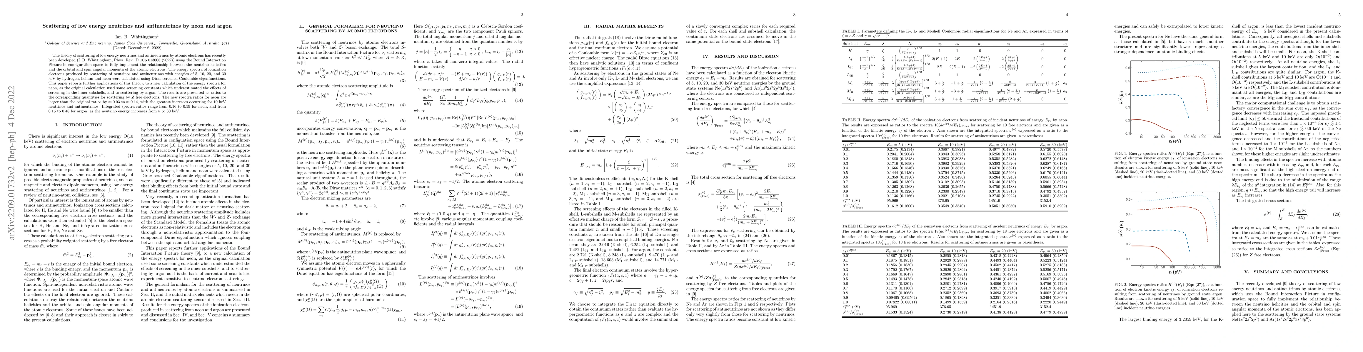 Thumbnail for Scattering of low energy neutrinos and antineutrinos by neon and argon